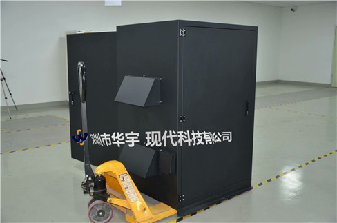 我司21號發貨浙江，為浙江某公司提供定製款恒溫恒濕戶外投影儀安裝櫃(圖1)